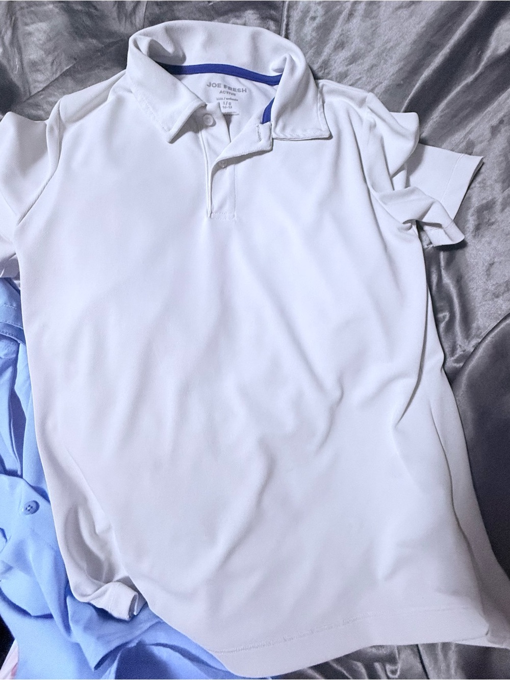 Joe Fresh White Polo Shirt L youth 10-12 years old like new